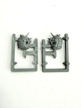 2 Vintage 1991 Games Workshop Warhammer Fantasy Armored Horse Heads Empire Chaos